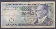 TURQUIE - Billet De 10000 (1970) - Türkei