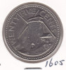 @Y@  Barbados  25 Cent  1987    (1605)  Mill - Barbades