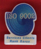 21060-pin's Informatique.rank Xerox.iso 9002.signé Caroline Lisfranc. - Informatique