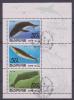 COREA DEL NORTE  Lote 3 Sellos Usados 1.992  "BALLENAS-WHALES"      S-205 - Baleines