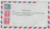 Brazil Air Mail Cover Sent To Denmark No Postmarks - Luchtpost