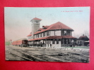 Railroad Depot----- P.M.Depot  Bay City Michigan Hand Colored 1908 Cancel         -------   Ref  450 - Other & Unclassified