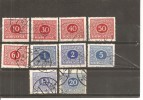 Checoslovaquia - Czechoslovakia Nº Yvert  Tasa 56, 58-66 (usado) (o) - Postage Due