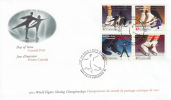 Canada FDC Scott #1899a Block Of 4 47c World Figure Skating Championships - Kunstschaatsen