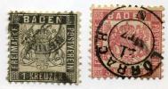 Baden Armoiries, 17 Et 18  Rundstempel  Ø Rondes , Cote 33 €, - Usati