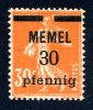 MEMEL / 1920/ MI 21/ MNH ** - Nuevos