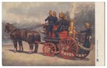 Le Pompe à Vapeur Carte Postale - Firemen