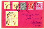 TP 419/425/670(6)-672 C1C MALDEREN 13.VIII.1945 S/Cp V.MERXEM.Peu Ct.TB - Covers & Documents