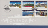 Canada FDC Scott #1904a-e $1.05 Attractions: The Forks, Barkerville, Tulip Festival, Auyuittuq, Signal Hill - 2001-2010