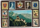 LIECH-4  LIECHTENSTEIN : Castle With Several Stamps - Liechtenstein