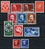 Norway #290-303 XF Mint Hinged Issues From 1947-49 - Nuovi