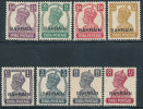 BAHRAIN 1942/4 KING GEO VI WITH OVPT SC# 38-43,50-51 FRESH VF OG HINGED OR 8A MNH - Bahreïn (1965-...)