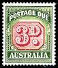 AUSTRALIA 1938 3d POSTAGE DUES SC.#J67  OG MLH SCARCE CV$ 55.00 (DEL01) - Port Dû (Taxe)