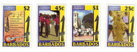 Barbados / 35th Anniversary Of Independence / National Dances / Music Instruments / Guitar / Saxaphone / - Barbades (1966-...)