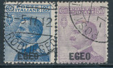 ITALY AEGEAN ISLANDS 1912 FIRST ISSE SC# 1-2 F-VF USED SCARCE - Aegean