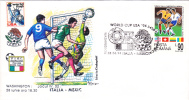 FOOTBALL WORLD CUP, USA, 1994, SPECIAL COVER, OBLITERATION CONCORDANTE, ROMANIA - 1994 – Estados Unidos