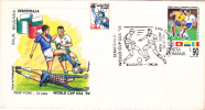 FOOTBALL WORLD CUP, USA, 1994, SPECIAL COVER, OBLITERATION CONCORDANTE, ROMANIA - 1994 – États-Unis