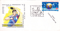 EUROPEAN TABLE TENNIS CHAMPIONSHIP, BIRMINGHAM, 1994, SPECIAL COVER, OBLITERATION CONCORDANTE, ROMANIA - Table Tennis