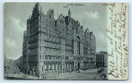 POSTCARD HOTEL RUSSELL LONDON 1512 1908 LOUGHTON ESSEX MRS ELLIS GENEALOGY INTEREST - Andere & Zonder Classificatie