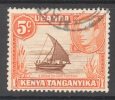 KENYA, UGANDA, T,  1938 5c (P13x12.50) FU, Cat £4.50 (SG133a) - Kenya, Ouganda & Tanganyika