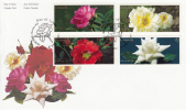 Canada FDC Scott #1911-1914 Self-adhesive 47c Roses: Morden Centennial, Agnes, Champlain, Canadian White Star - 2001-2010