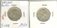 Vaticano, Pio XII, 5 Lire 1951 - Vatican