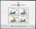 Portugal 1989 Azores Açores Europa CEPT  Childrens Tin Boat Souvenir Sheet Bloque Bloc Bloco Nº 103 MNH - 1989