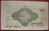 100 Lire 25.10.1976 Banco Di Sicilia (Confesercenti Firenze) - [10] Checks And Mini-checks