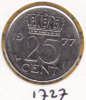 @Y@   Nederland   Kwartje  25 Cent  1977   (1727) - 1948-1980 : Juliana