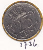 @Y@   Nederland   Kwartje  25 Cent  1970      (1736) - 1948-1980 : Juliana