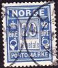 Norway 1889-1915 Postage Due 20 Ore Blue Perforation 14½ X 13½ Michel P 5 I A - Used Stamps