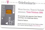 TELECARTE T 12 DM - IM TEAM IST ALLES MÖGLICH 05/1999 - [2] Mobile Phones, Refills And Prepaid Cards