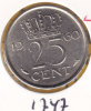 @Y@   Nederland   Kwartje  25 Cent  1960  Pr   (1747) - 1948-1980 : Juliana
