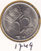 @Y@   Nederland   Kwartje  25 Cent  1957  Pr    (1749) - 1948-1980 : Juliana