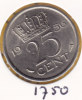 @Y@   Nederland   Kwartje  25 Cent  1956  Pr    (1750) - 1948-1980 : Juliana