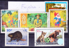 Lot De Timbres Ob Sur Plaquette - Fujeira