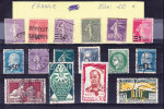 Lot De Timbres Ob Sur Plaquette - Collections