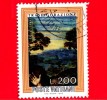 VATICANO  - USATO - 1976 - La Trasfigurazione, Opera Di Raffaello - 200 L. • Paesaggio Di Fondo - Used Stamps