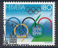 CH895 - Centenaire Des Jeux Olympiques Obl. 1er Jour - Usados