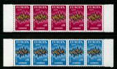 FRENCH ANDORRA - 1972 EUROPA CEPT SET OF 2 STAMPS IN STRIP OF 5 FINE MNH ** - 1972