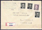 Tchécoslovaquie - Lettre Récommandé Affr. Yvert 3x 494 Et 496 - Storia Postale