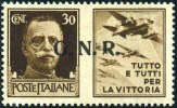 1944 Italia, Propaganda Di Guerra 30 Cent. Con "R" Difettosa Nuovo (*) - Propaganda De Guerra