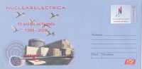 NUCLEARELECTRICA, ATOM, NUCLEAR ENERGY, 2008, COVER STATIONERY, ENTIER POSTAL, UNUSED, ROMANIA - Atome