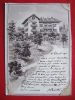 SUISSE - GLION - CARTON ILLUSTRE SIGNÉ, D'UN HOTEL DE GLION - BEAU DOCUMENT - - Ilanz/Glion