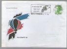 France - Lettre 1er Jour Flamme Fraternité CAD Metz Comédie 6-05-1989 / TP 2487 Roulette Liberté - Montgolfière Ballon - Rollo De Sellos