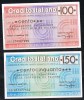 Italia Coppia Miniassegni FDS Credito Italiano £. 100 E £. 150 - 18.3.76 (doppia Scansione) - [10] Cheques En Mini-cheques