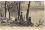 Carte Postale Ancienne Chaponval - Les Bords De L'Oise - Métiers, Laveuses, Lavandières - Auvers Sur Oise