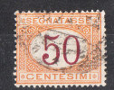 Italia   -   1870 - 94.  Segnatasse  50 C.  Viaggiato, Bello - Strafport