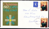 1967 - GB/UK -   FDC /  Sammlerbeleg, Gelaufen Von London Nach Vienna / Austria - S.Scan (gb/uk 4015) - 1952-1971 Dezimalausgaben (Vorläufer)