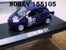 - NOREV - CITROEN C1 Chrono Bleue - 1/43° - Norev